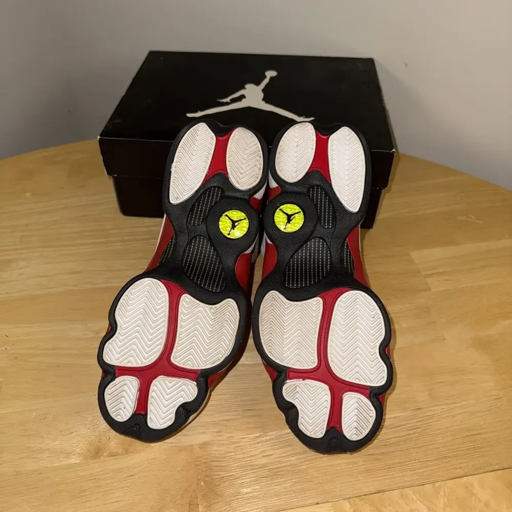 2014 Air Jordan 13 Retro Grey Toe Sz 5Y / 6.5 Women OG BOX 2014 Worn Once